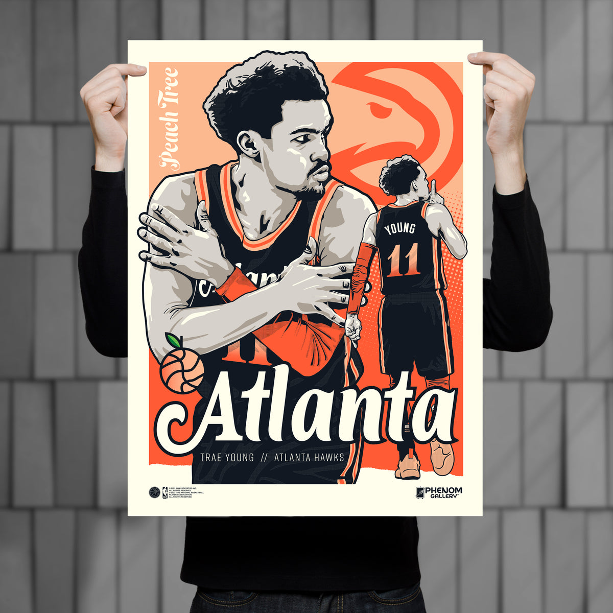 Phenom Gallery Atlanta Hawks Trae Young City Edition 18 x 24 Serigra –  Uncanny Brands Wholesale