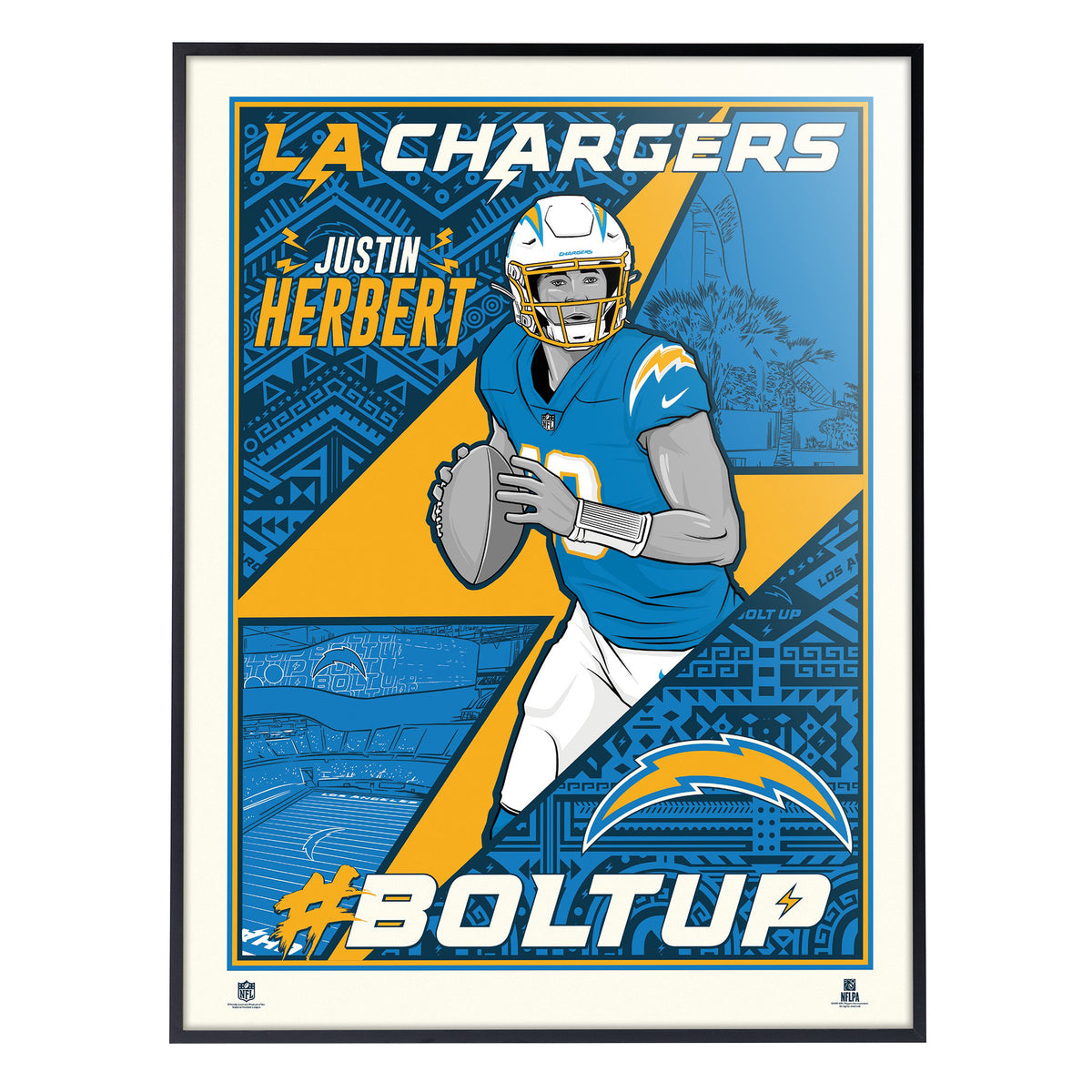 Wholesale Men′ S Los Angeles N-FL Chargers Justin Herbert Powder