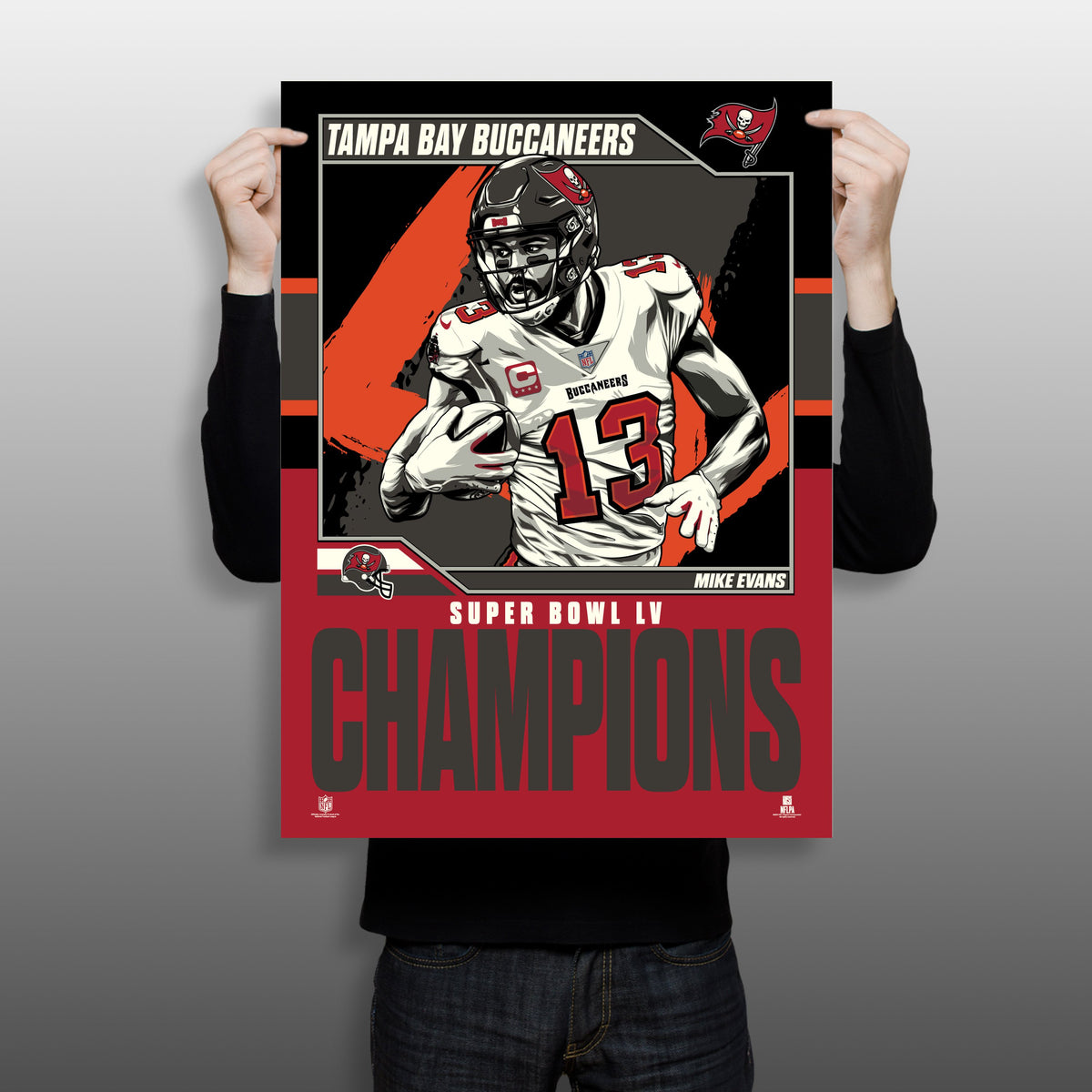 Tampa Bay Buccaneers Super Bowl LV Patrick Mike Evans Champs 18x