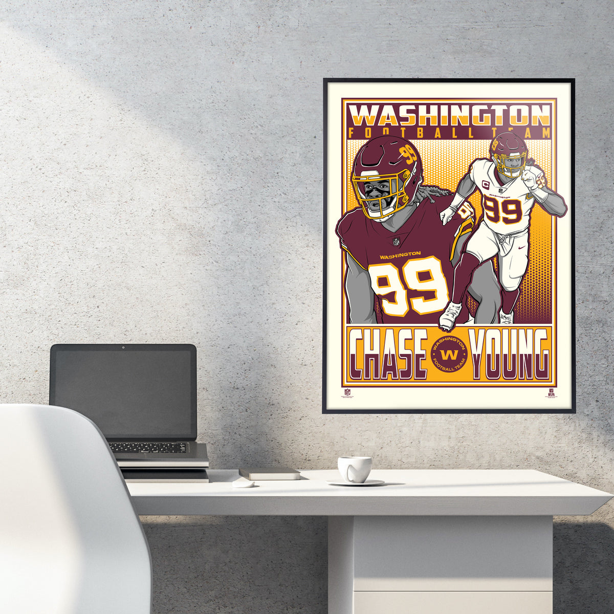 Phenom Gallery Washington Football Team Chase Young 18 x 24 Deluxe F –  Uncanny Brands Wholesale