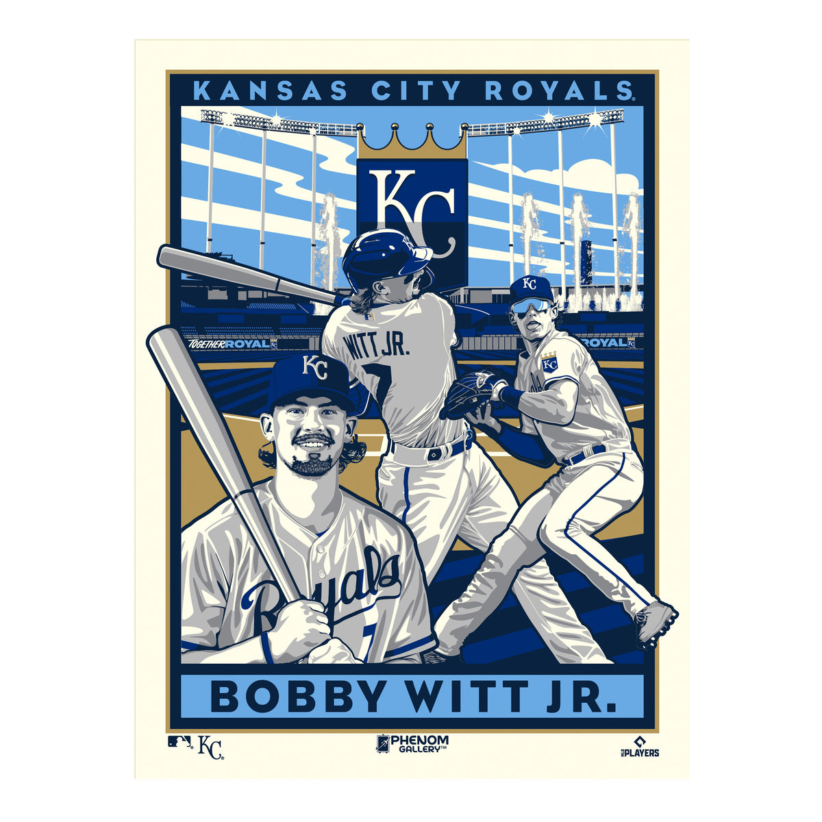 Phenom Gallery Kansas City Royals Bobby Witt Jr. Serigraph Print (Prin –  Uncanny Brands Wholesale