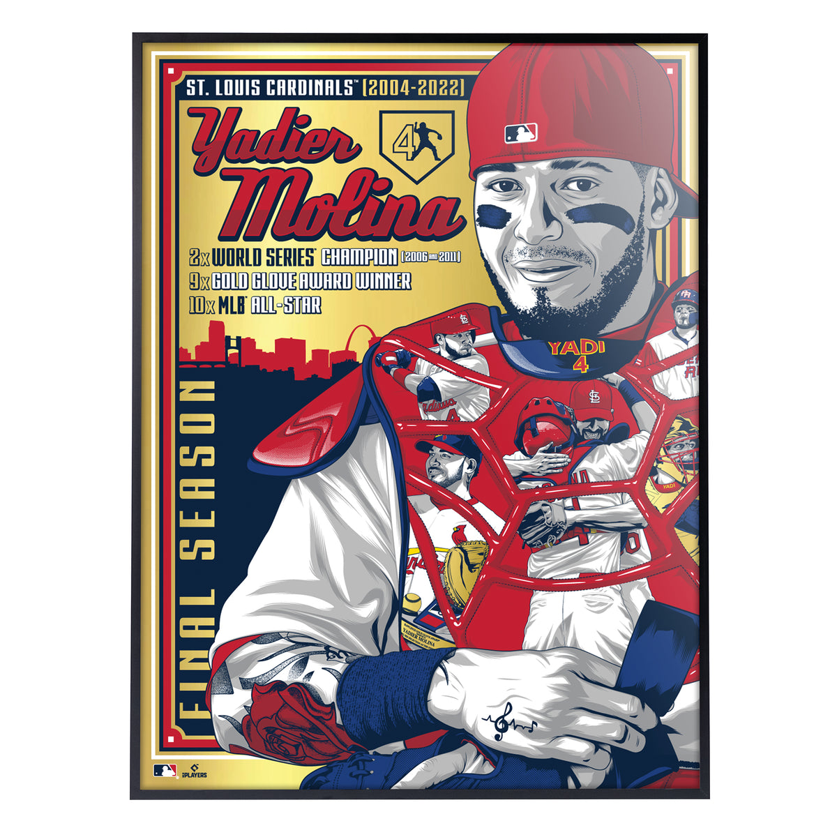 Yadier Molina St. Louis Cardinals Poster/canvas Print 