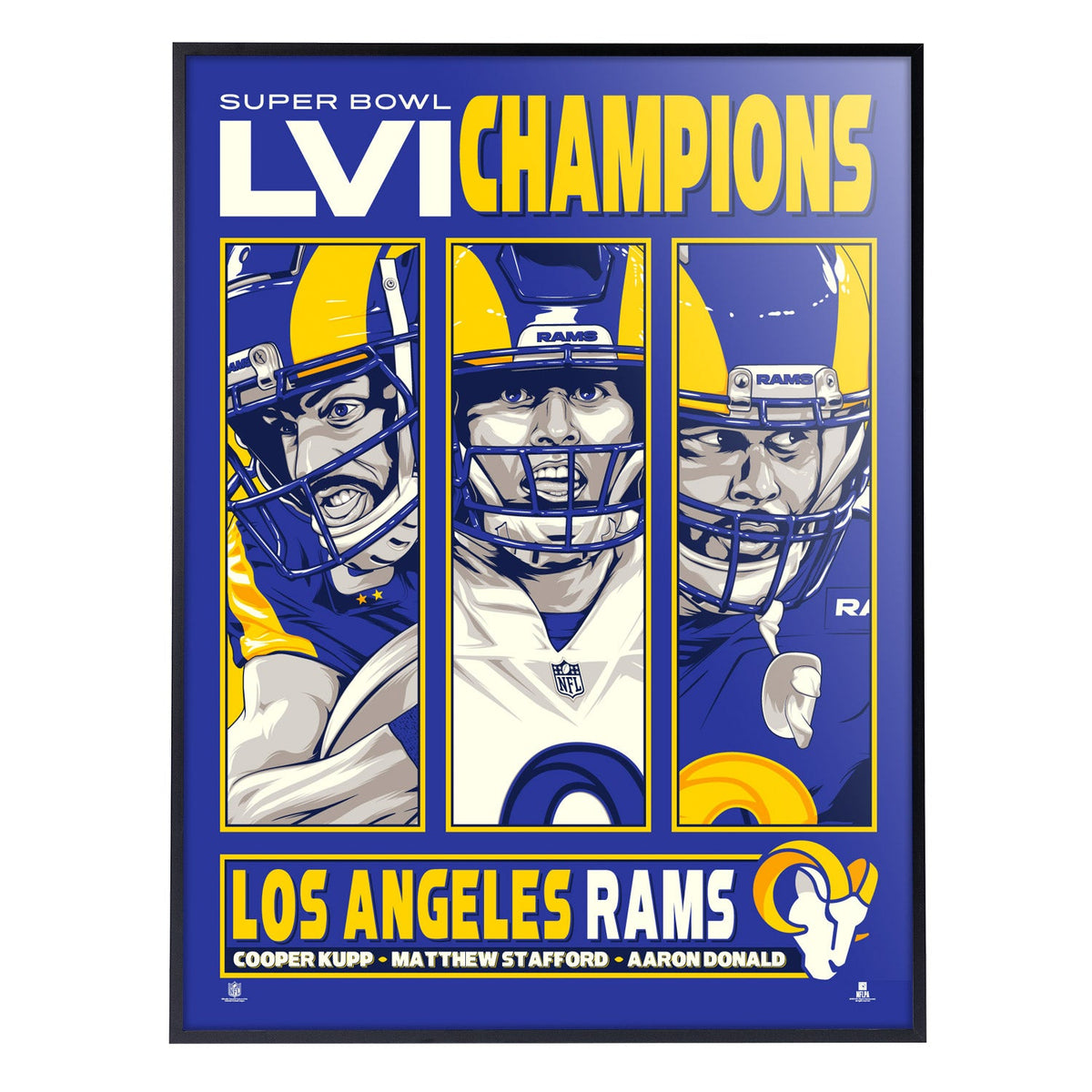 Los Angeles Rams '21 Star Players 18x24 Serigraph – Phenom Gallery