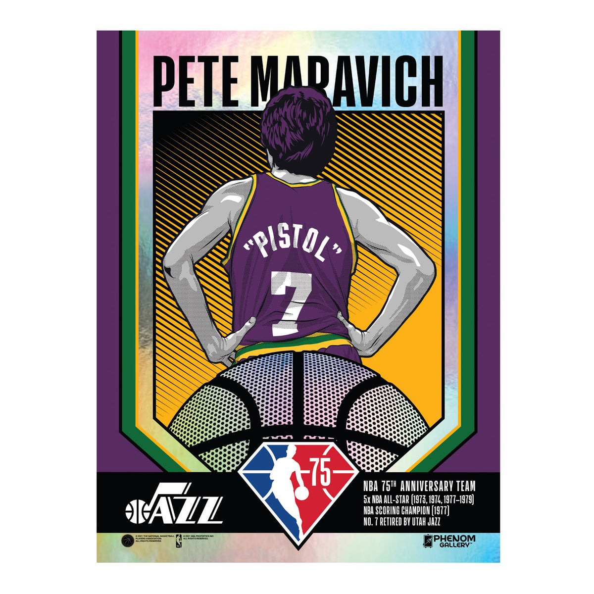  2021-22 Panini Prizm #261 Pete Maravich Utah Jazz NBA  Basketball Base Trading Card : Collectibles & Fine Art