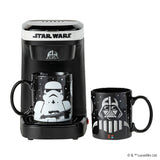 Uncanny Brands Star Wars Darth Vader and Stormtrooper Single Cup Coffee Maker Gift Set with 2 Mugs