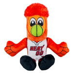 Bleacher Creatures Miami Heat Burnie 8" Mascot Kuricha Plush (Association Jersey White Uniform)