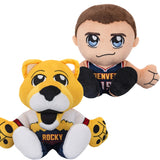 Bleacher Creatures Denver Nuggets Bundle: 8" Nikola Jokic & Rocky Kuricha Plushies