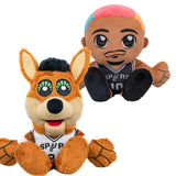 Bleacher Creatures San Antonio Spurs Bundle: 8" Jeremy Sochan & Coyote Kuricha Plushies