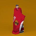 Sleep Squad Chicago Blackhawks Connor Bedard 60” x 80”  Raschel Plush Blanket