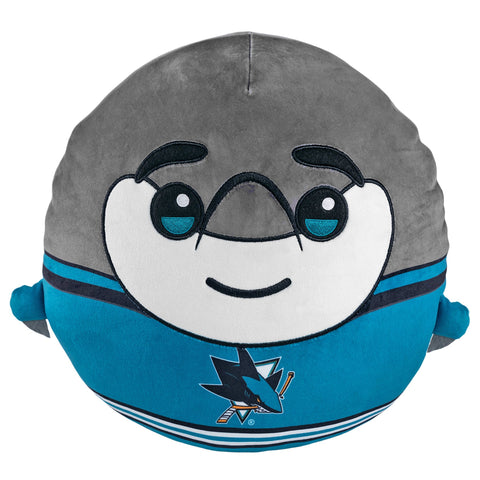 Sleep Squad San Jose Sharks SJ Sharkie 12" Mascot Kiri Cloud Pillow Plushie
