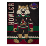 Sleep Squad Arizona Coyotes Howler Mascot 60” x 80” Raschel Plush Blanket