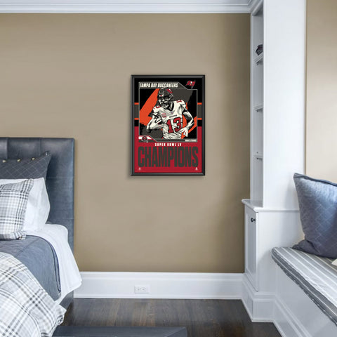 Tampa Bay Buccaneers Super Bowl LV Patrick Mike Evans Champs 18x 24  Serigraph – Phenom Gallery