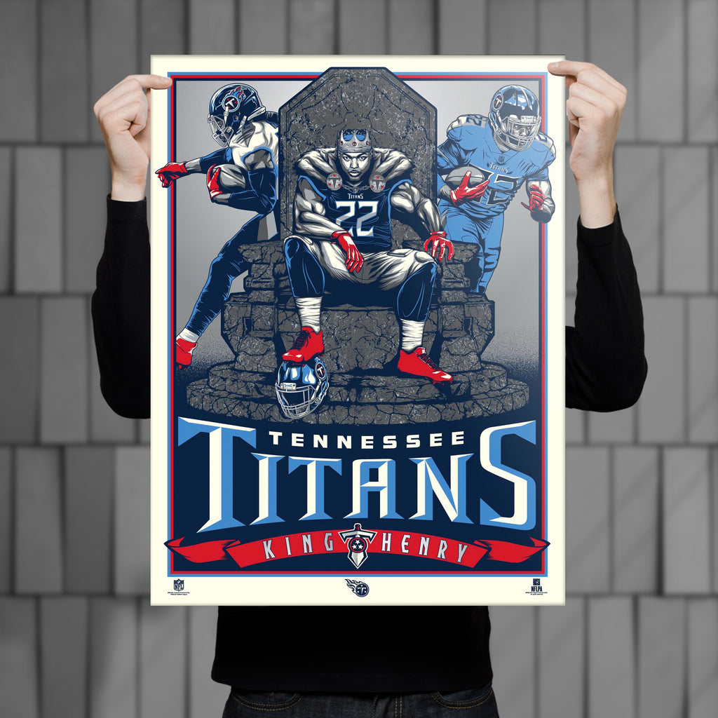 Derrick 'The King' Henry Poster Design : r/Tennesseetitans