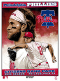 Phenom Gallery Philadelphia Phillies Bryce Harper & Aaron Nola Limited Edition Deluxe Framed Serigraph