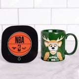 Uncanny Brands NBA Milwaukee Bucks Bango Mascot Mug Warmer with Mug