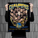 Phenom Gallery Golden State Warriors '22 NBA Championship 18" x 24" Deluxe Framed Serigraph