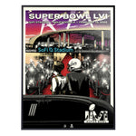 Phenom Gallery Super Bowl LVI Red Carpet Limo 18"x 24" Serigraph (Printer Proof)