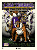 Phenom Gallery LSU 2021 Schedule 18" x 24" Deluxe Framed Serigraph