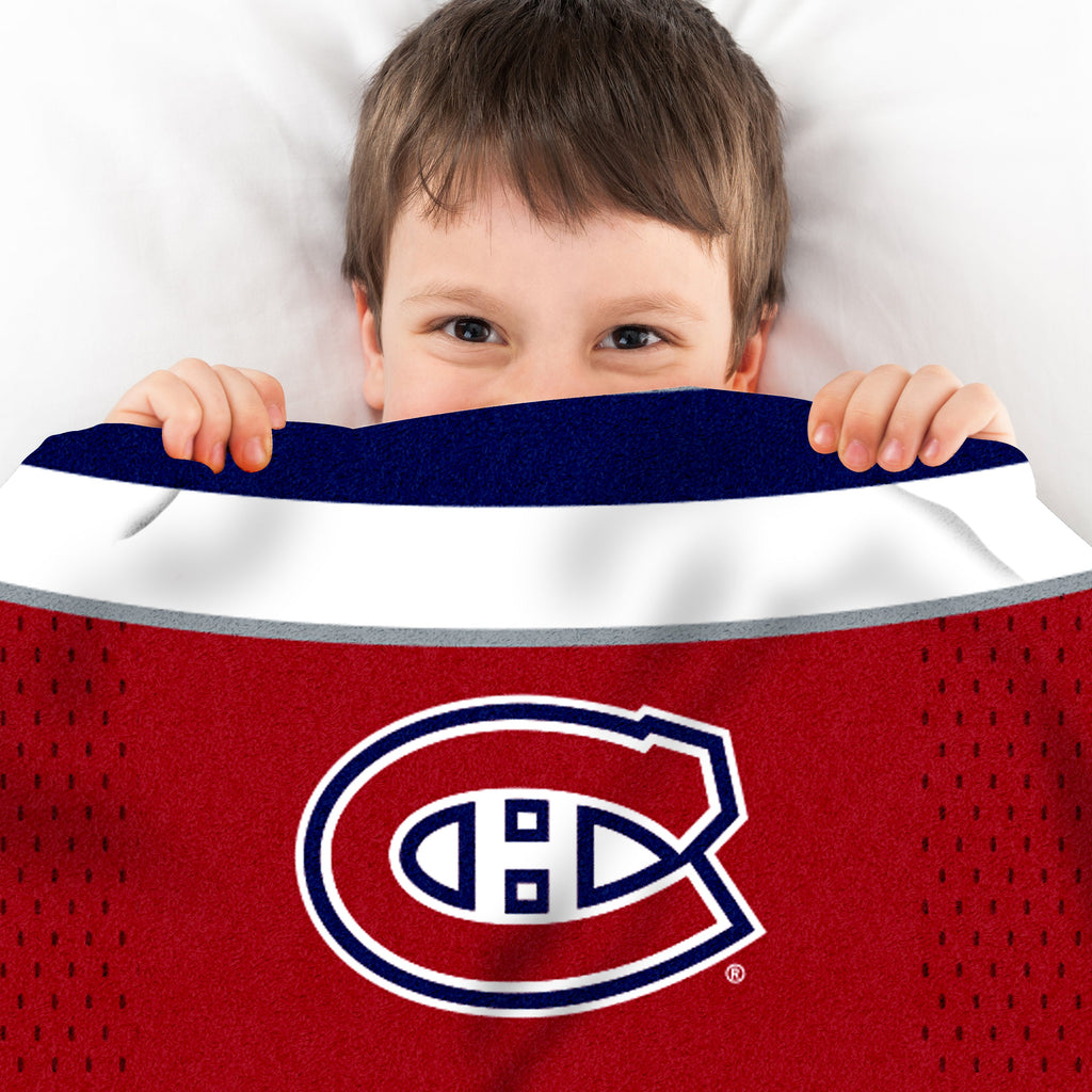 Sleep Squad Montreal Canadiens Cole Caufield 60” x 80” Raschel